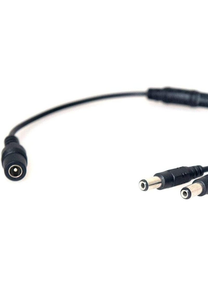 Generic - Power Lead 5.5x2.1mm 1 Male to 2 Male Plug Dc 2.1 Y Splitter Cable for Cctv / LED Car / Backup Camera / Monitor - Image 1