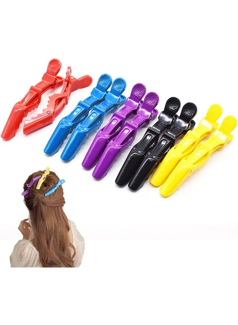 6 قطع من مشابك التمساح، تصفيف الشعر غير القابل للانزلاق، يثبت الشعر بقوة، مناسب لتصفيفات الشعر المنزلية ومصففي الشعر - Image 1