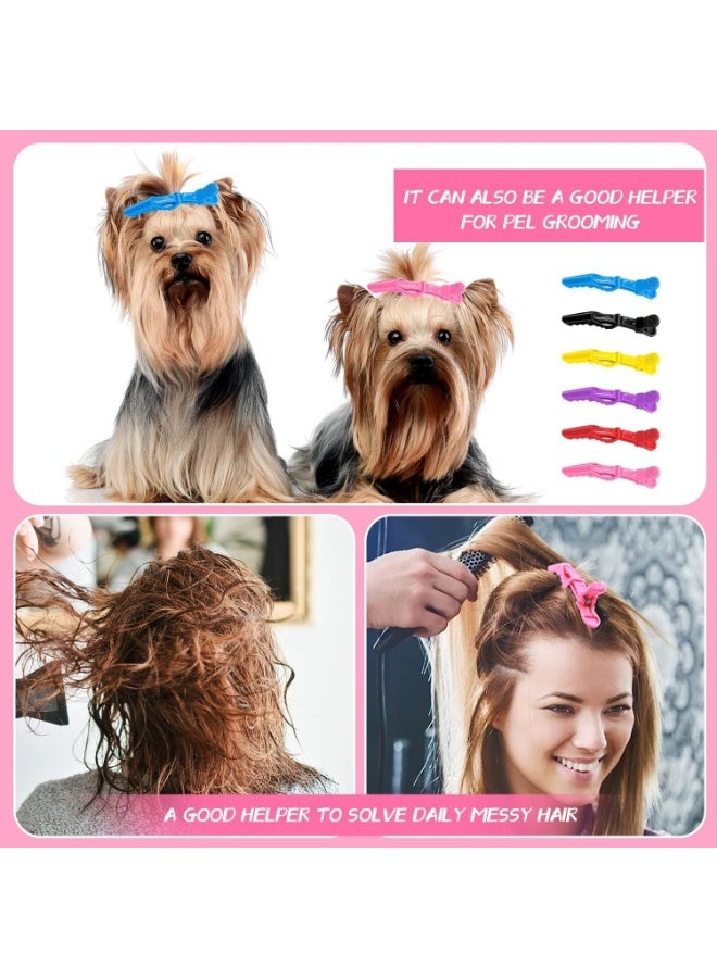 6 قطع من مشابك التمساح، تصفيف الشعر غير القابل للانزلاق، يثبت الشعر بقوة، مناسب لتصفيفات الشعر المنزلية ومصففي الشعر - Image 4