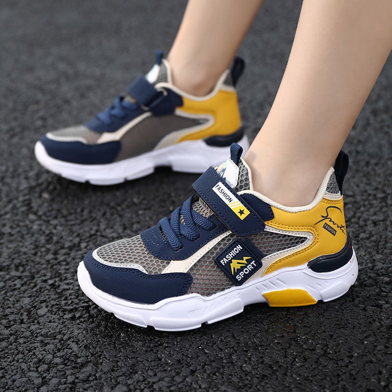 Mesh Sneakers Lightweight Flexible Sole Walking Shoes For Kids Indoor And Outdoor Activities - Image 1
