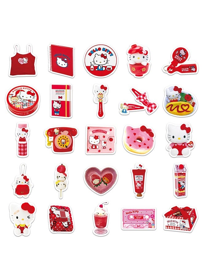 Hello Kitty 50Pcs Hello Kitty Stickers, Cute Cartoon Waterproof Vinyl Stickers For Laptop Water Bottle Scrapbook Journal Decoration - Image 2