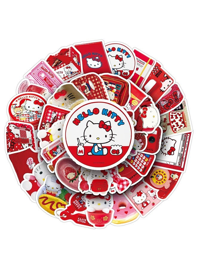 Hello Kitty 50Pcs Hello Kitty Stickers, Cute Cartoon Waterproof Vinyl Stickers For Laptop Water Bottle Scrapbook Journal Decoration - Image 5