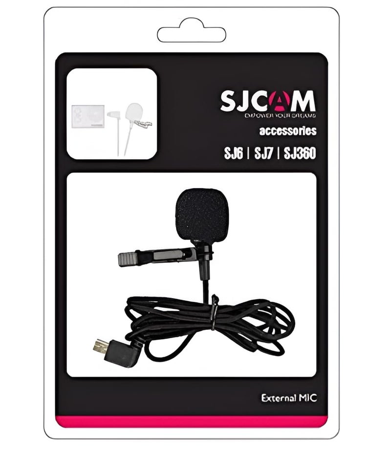 SJCAM ميكروفون خارجي من Sjcam متوافق مع Sj6 Legend و Sj7 Star و Sj360 - Mini USB - Image 4