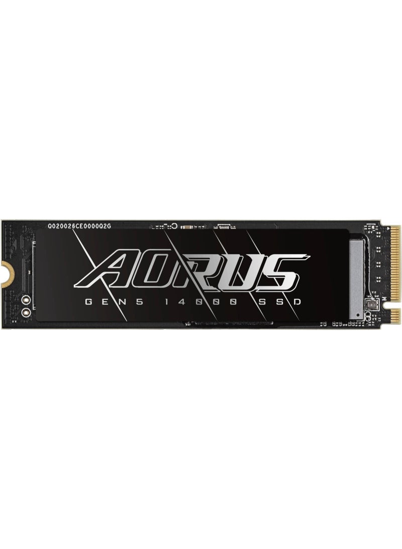 GIGABYTE AORUS Gen5 14000 Internal SSD, 1TB Capacity, PCI-Express 5.0x4, NVMe 2.0 Interface, M.2 2280 Form Factor, Up to 13,600 MB/s Sequential Read & Up to 10,200 MB/s Sequential Write | AG514K1TB 1 TB - Image 2