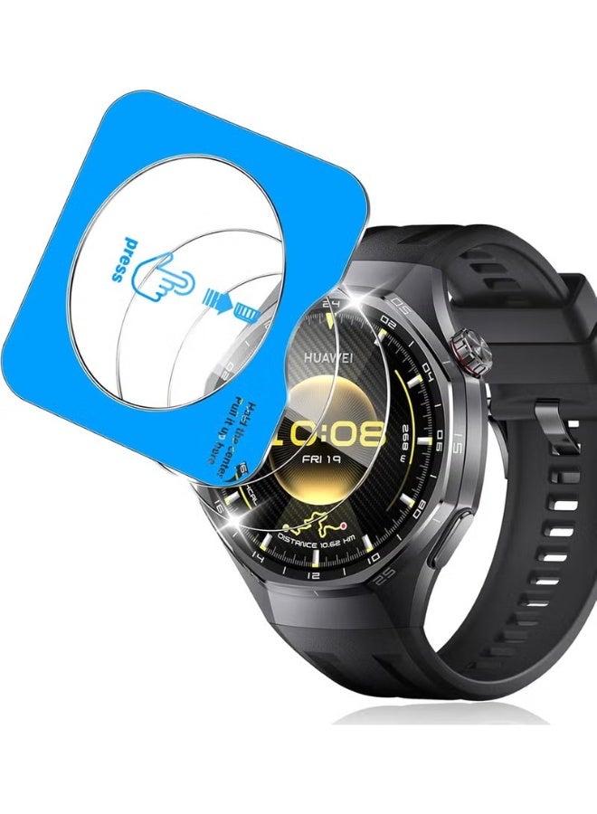 2 Pack Screen Protector for Huawei GT6 Pro 46mm, with Auto-alignment Installation kit, HD Scratch-Resistant Tempered Glass Screen Protector for Huawei GT 6 Pro 46mm - Image 1