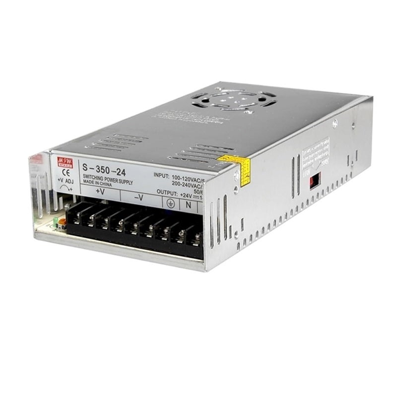مصدر طاقة كهربائية بجهد مستمر DC24V بقدرة خرج كافية، جهد دخول 110V أو 220V، مُستخدم لتشغيل محركات الإضاءة LED لشرائط الإضاءة LED (200 واط).