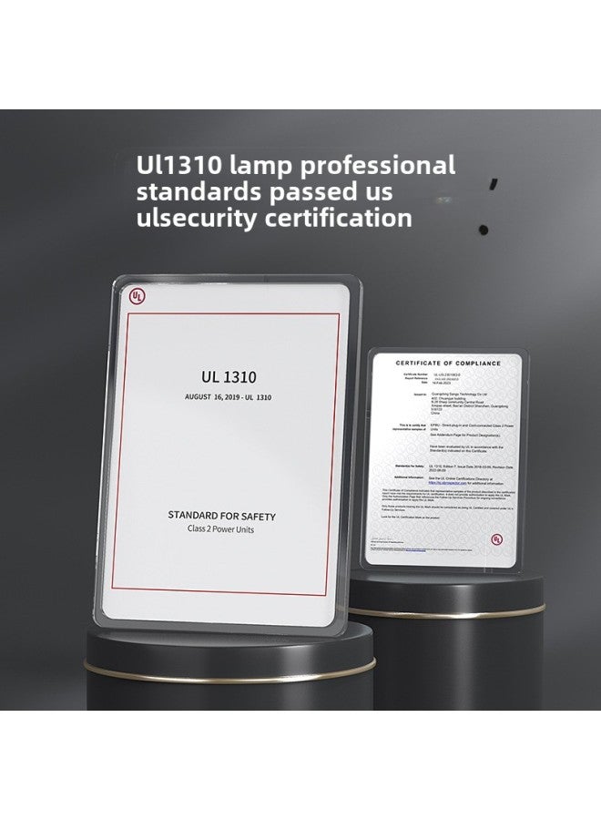 24V0.5/5V2A/12V1A US UL1310 Certified Lamp LED Lamp With Lamp Box Table Lamp Power Adapter-Color:12V1A American Standard (USA) Black-Specifications:DC Head 5.5*2.5  - Image 3