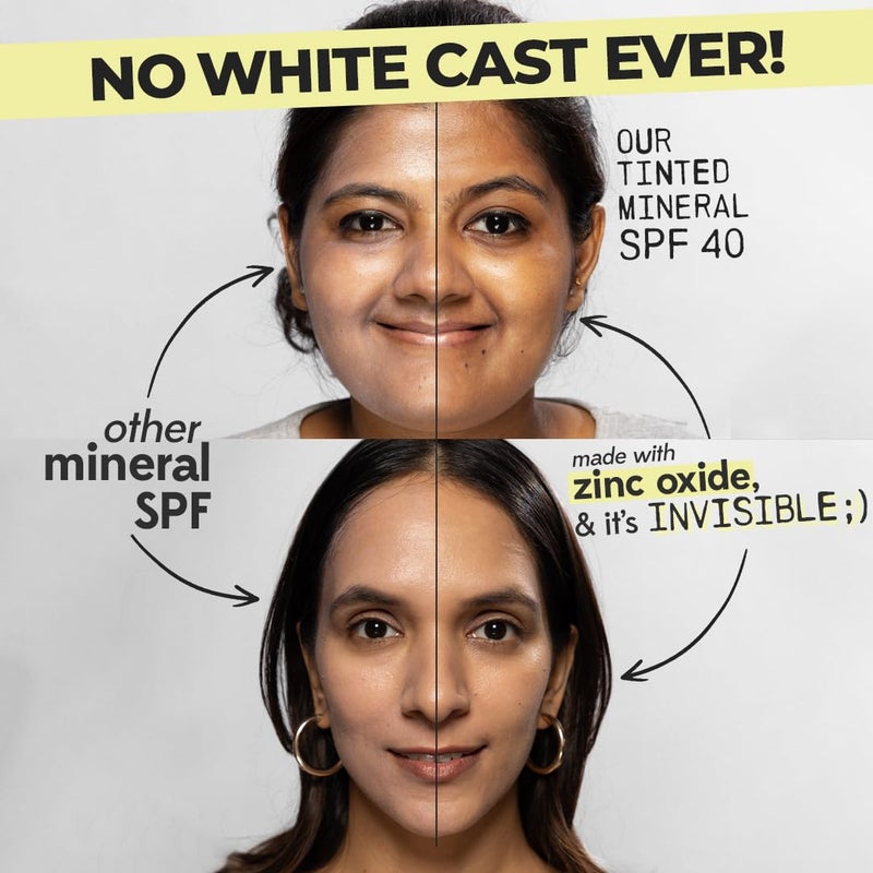 Ruby's Organics واقي شمس معدني ملون من روبيز أورغانيكس مع SPF 40 لون عالمي بدون أثر أبيض 100% مرشحات معدنية UVA/UVB مقاوم للماء آمن للبشرة الحساسة بدون مواد كيميائية صناعية طبيعي نباتي لجميع ألوان البشرة 40 مل - Image 3