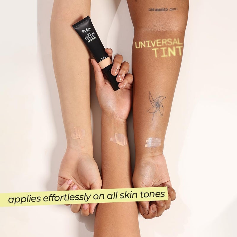 Ruby's Organics واقي شمس معدني ملون من روبيز أورغانيكس مع SPF 40 لون عالمي بدون أثر أبيض 100% مرشحات معدنية UVA/UVB مقاوم للماء آمن للبشرة الحساسة بدون مواد كيميائية صناعية طبيعي نباتي لجميع ألوان البشرة 40 مل - Image 5