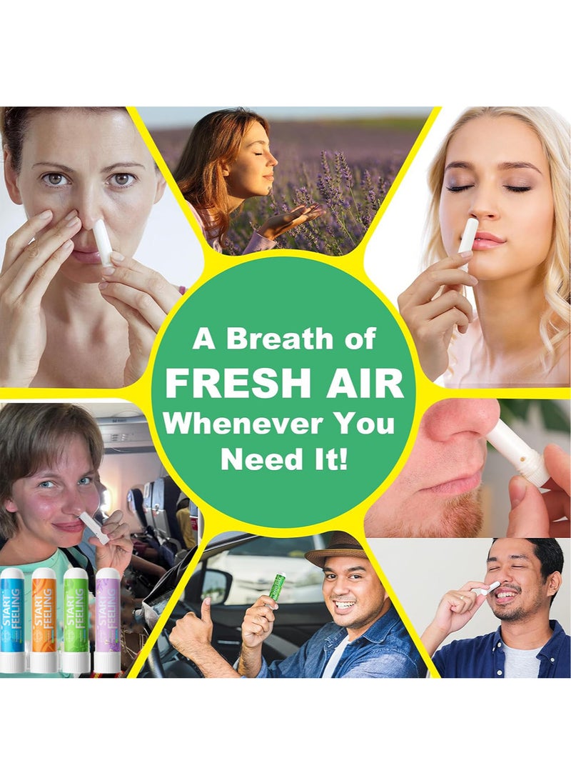 1pc On-the-Go Portable Aromatherapy Nasal Inhaler Personal Diffuser Sniffer Stick With Essential Oils Refreshing Menthol for Stress Anxiety Relief Soothes Comforts Boosts Focus