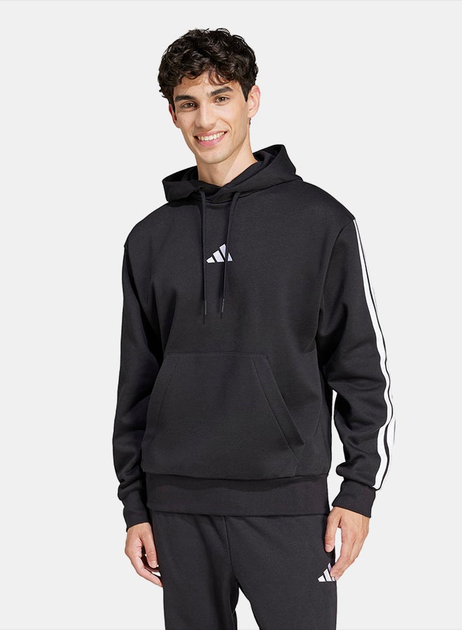 Adidas Essentials 3-Stripes Fleece Hoodie - Image 1