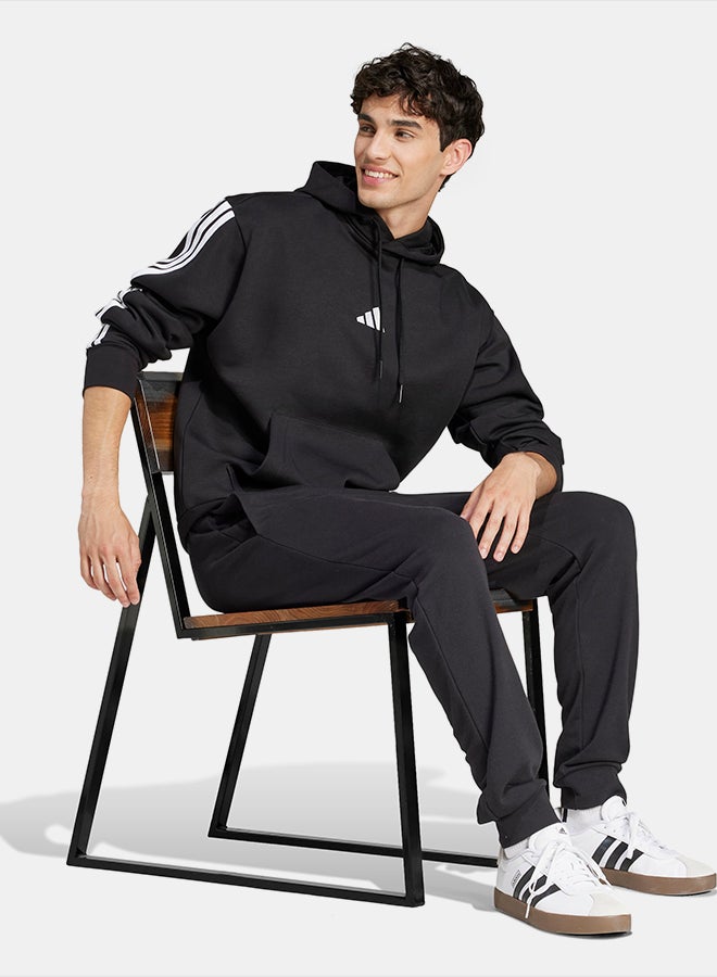 Adidas Essentials 3-Stripes Fleece Hoodie - Image 3