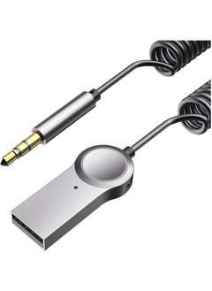 Y&D Aux to Bluetooth 5.1 Adapter, High Resolution Wireless Audio Adapter with Audiophile USB DAC 3.5mm AUX for Car/Home Stereo Hi Res Music Streaming, No Charging Needed  - Image 1