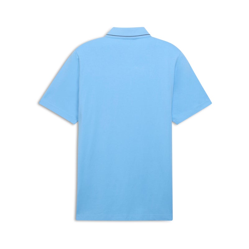 PUMA Essentials Elevated Mens Blue Polo Shirt - Image 5