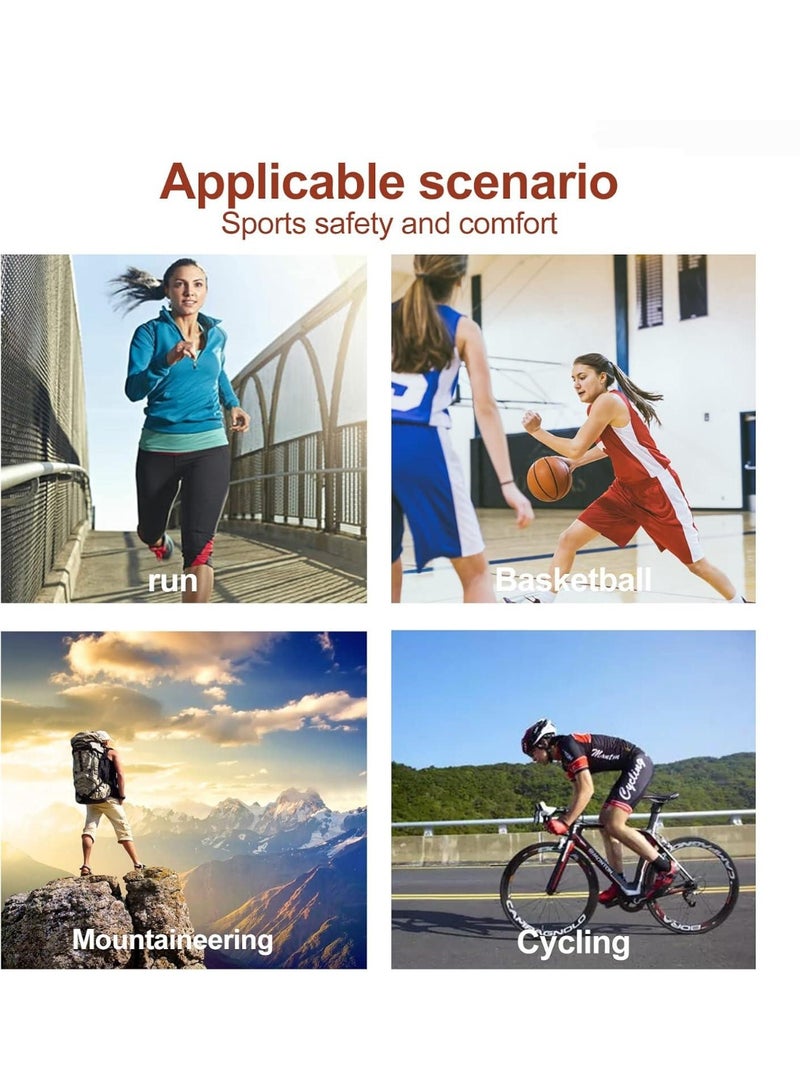 DUNISO 2 Pieces Sports Knee Brace, Extra Long Elastic Knee Brace for Weightlifting, Gym Workout, Cross Training, Fitness and Powerlifting - Squat Knee Brace - Compression and Elastic Support, Support Legs, Relieve Plantar Fasciitis, Stabilize Ligaments, Relieve Joint Pain - Image 3