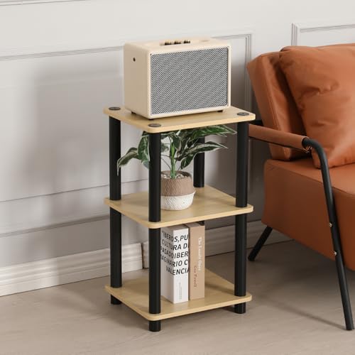 HOME CUBE 3 Tier Standing Shelf, Kitchen Storage Rack, Multipurpose Storage Rack, Bookshelf, Shoe Stand, Sofa Side Table, Kitchen Stand, Turn n Tube End Table (34x30x59cm) - Image 2
