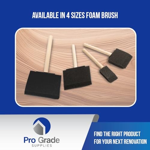 Pro-Grade Pro Grade - Foam Brushes - 3 Inch - 36 Piece Poly Foam Brush Set - Image 4