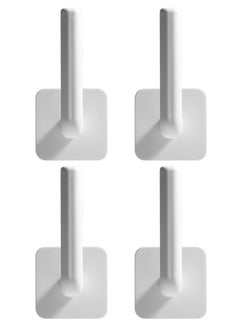 4 PCS Wall Mounted Paper Towel Holder (White)