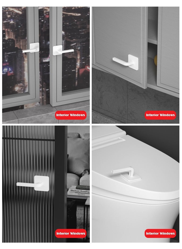 Generic - 4 PCS Wall Mounted Paper Towel Holder (White) - Image 1