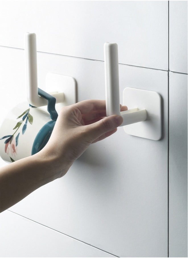 Generic - 4 PCS Wall Mounted Paper Towel Holder (White) - Image 1