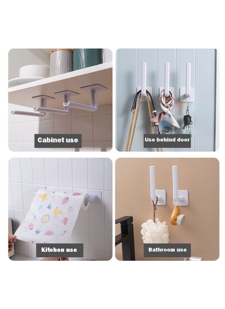 Generic - 4 PCS Wall Mounted Paper Towel Holder (White) - Image 1