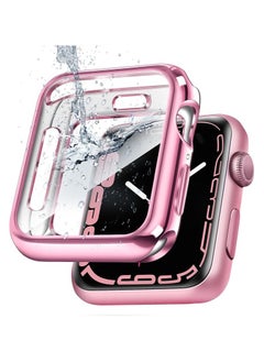 ELMO3EZZ Apple 45mm Cover Environmental Soft Flexible TPU Anti-Scratch Lightweight Protective Apple 45MM Case Compatible with Apple 45MM Watch Series - (Pink)