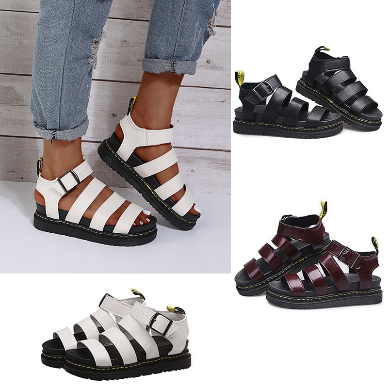 2021 Summer Women'S Sandals Martin Sandals Platform Open Finger Fashion Fashion Beach Shoes - Image 5