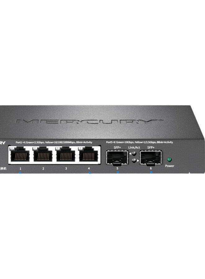 Mercury (Mercury) 2.5G Intelligent Network Management Switch 4*2.5G+2*10G Optical Ports Vlan Division Port Aggregation With Nas Optical Cat Se106 Pro - Image 3