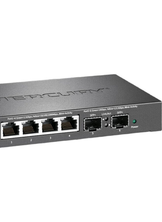 Mercury (Mercury) 2.5G Intelligent Network Management Switch 4*2.5G+2*10G Optical Ports Vlan Division Port Aggregation With Nas Optical Cat Se106 Pro - Image 2