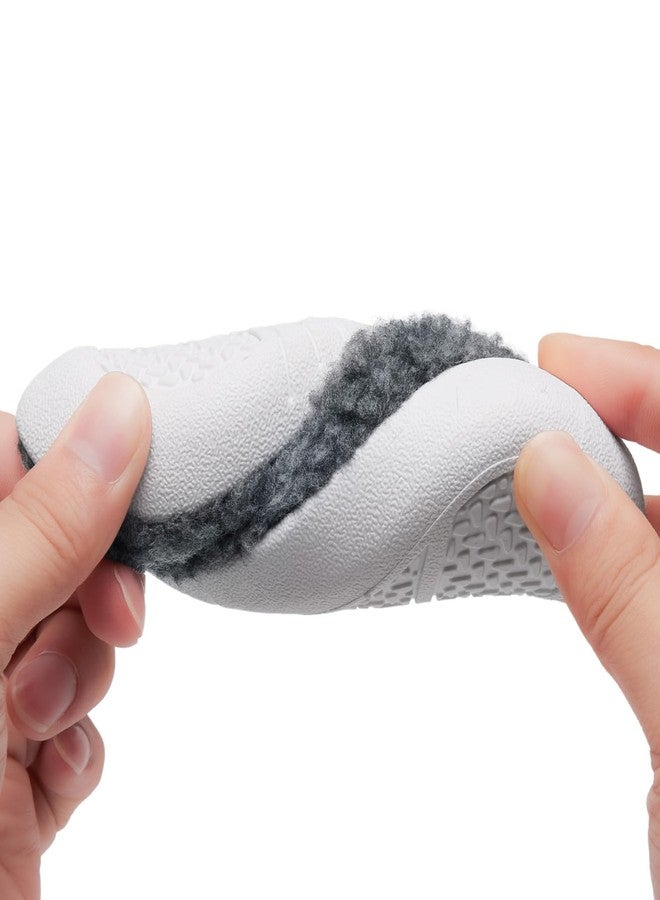 Heiiwarm Non Slip House Cozy Warm Soft Sole Comfy Soft Winter Indoor Fuzzy Baby House Slipper Outdoor Cotton Lightweight Bedroom Slippers Grey 18-24 Months Infant - Image 2