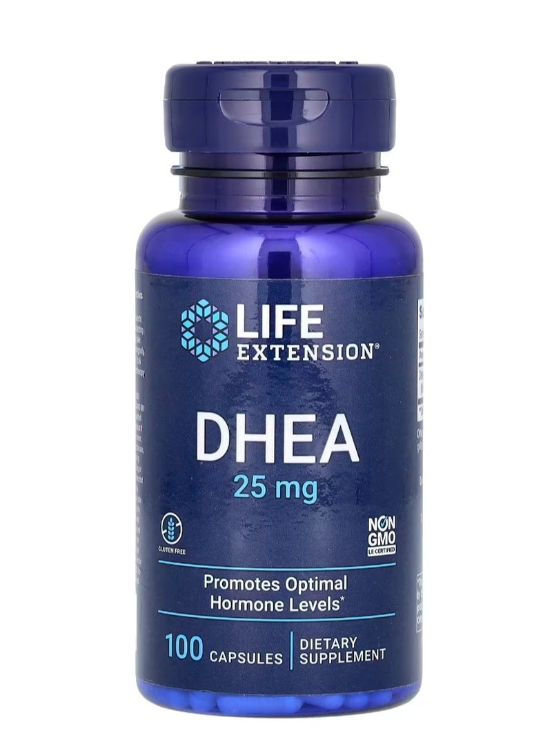 لايف إكستنشن ديهيدرو ايبي آندروستيرون 25 مجم 100 كبسولة - Image 1