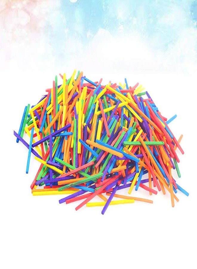 SUPVOX 1000Pcs Colorful Wooden matchsticks DIY Craft Sticks Matching Sticks for Kids Children - Image 5