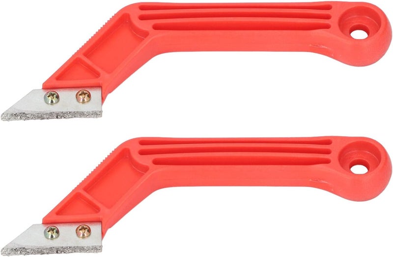 Efficient Grout Removal Tool,ABS and Carbide Angled Grout Saw Kit with 10 Blades for Tile Cleaning, Non Slip Handle, Efficient Grout Removal,User Friendly - Image 2