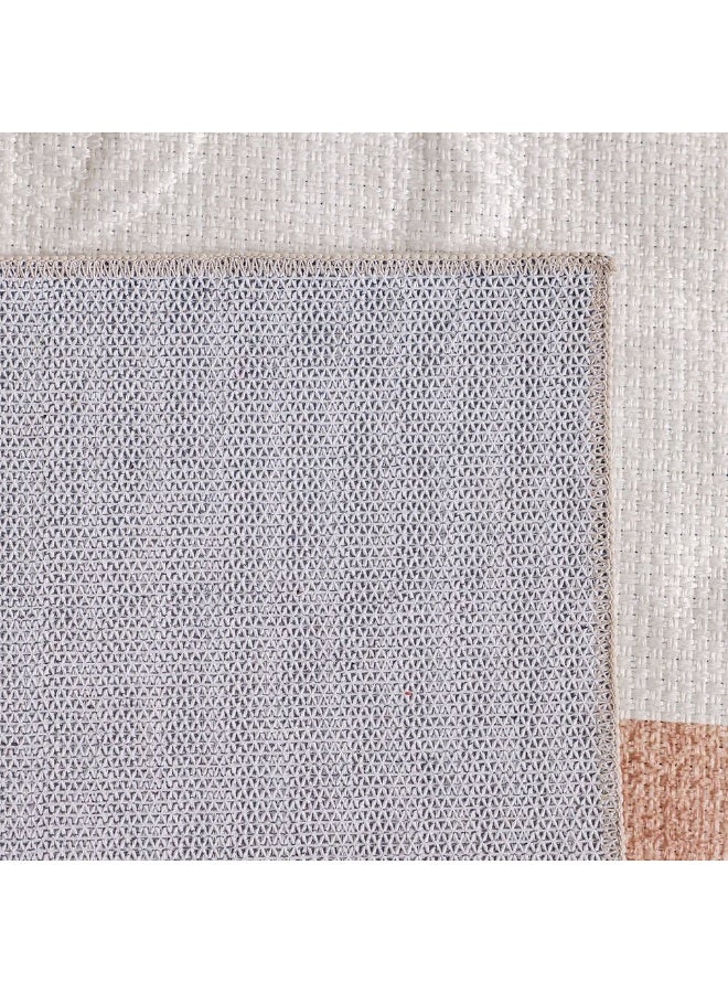 DANUBE HOME Harper Outdoor Washable Abstract Rug | Washable Outdoor Rugs Style | Polyester Area Rug Floor Covering | Indoor Carpet For Living Room Dining Bedroom 200X300cm-Rust - Image 4