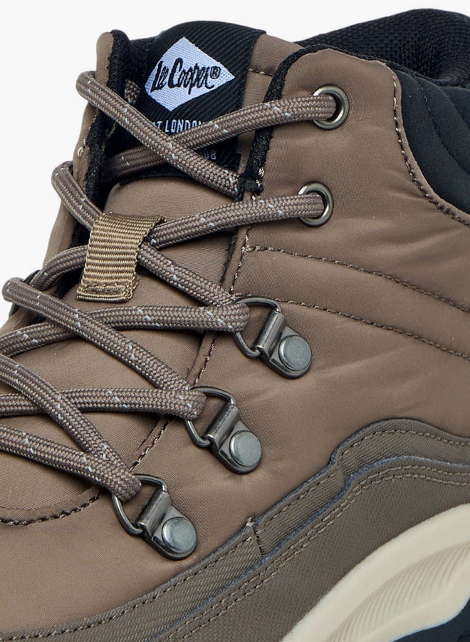 لي كوبر أحذية بوت للأولاد برباط وتفاصيل متباينة - Image 4