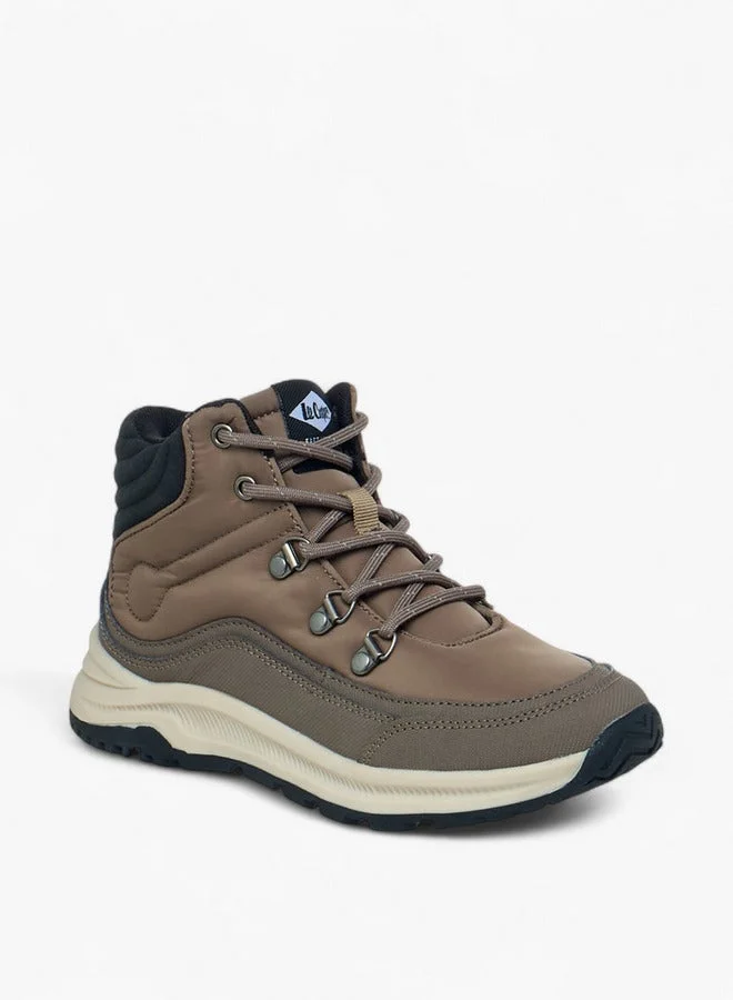 Lee Cooper Boys' Panelled Lace-Up Boots