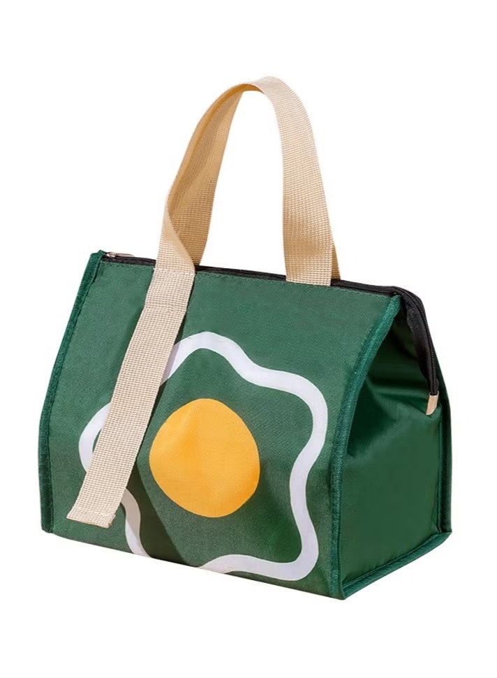 Insulated 25x22x15cm lunch bag, reusable and leak proof lunch bag, suitable for hot and cold food, perfect for work, school, and travel - durable, portable, and elegant lunch box  - Image 1