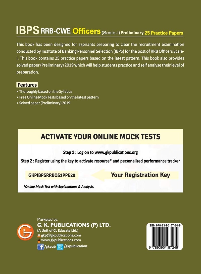 IBPS RRB-CWE Officers Scale I Preliminary --25 Practice Papers  - Image 2