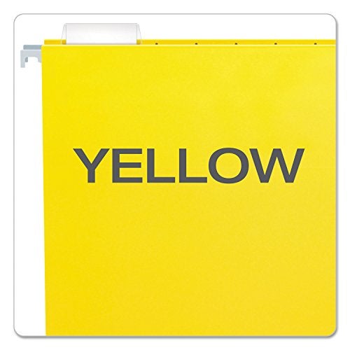 Pendaflex 81606EE Recycled Hanging Folders, Letter Size, Yellow, 1/5 Cut, 25/BX (81606) - Image 3