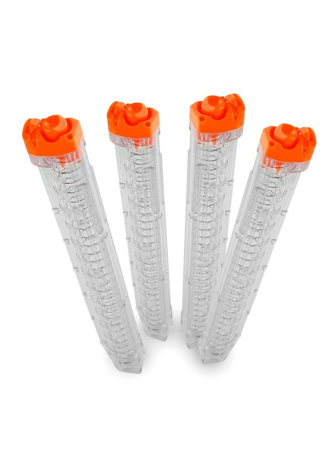 EKIND 4 عبوات من 12 كرة لمجلات نيرف ريفال متوافقة مع مسدس أبولو Xv700 وزيوس Xv1200 وأطلس (شفاف) - Image 1