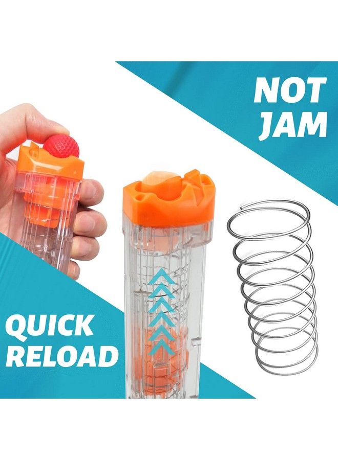 EKIND 4 عبوات من 12 كرة لمجلات نيرف ريفال متوافقة مع مسدس أبولو Xv700 وزيوس Xv1200 وأطلس (شفاف) - Image 5