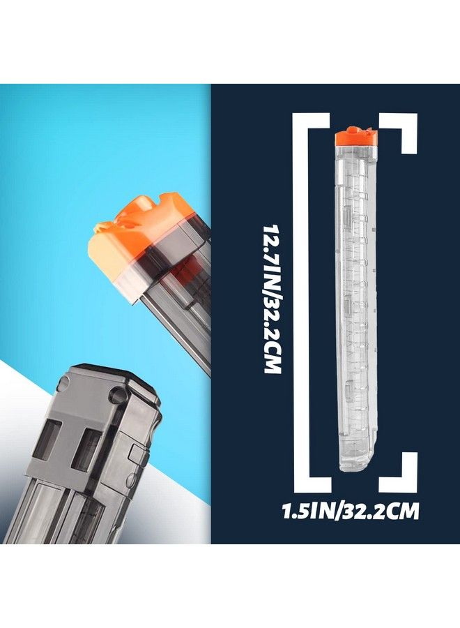 EKIND 4 عبوات من 12 كرة لمجلات نيرف ريفال متوافقة مع مسدس أبولو Xv700 وزيوس Xv1200 وأطلس (شفاف) - Image 3