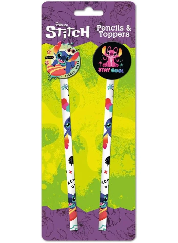 Pyramid LILO AND STITCH PENCILS (ACID POPS) PENCILS AND TOPPERS 2PK