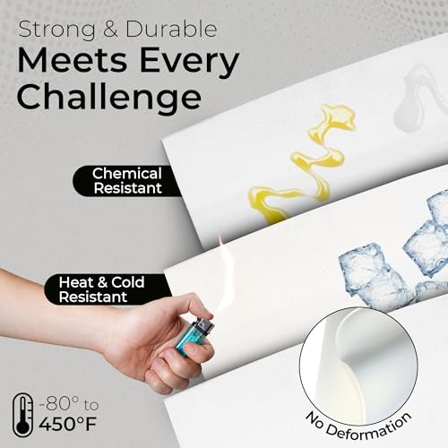 Exactly Rubber - White Silicone Sheet, 60A Durometer Silicone Mat, Food-Grade Rubber Mat with -80 to 450°F Temperature Resistance, 400% Elongation, Silicone Placemat Made in The USA, 1/16 x 9" x 12" - Image 3