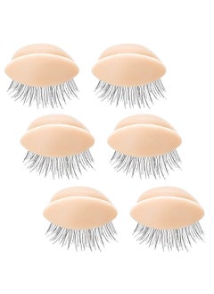 ANCIRS 1 Box 3 Pairs Replacement Eyelids For Mannequin Head Silicone Rubber Removable Realistic Eyelids For Eyelash Training Practice Makeup Extension  - Image 1