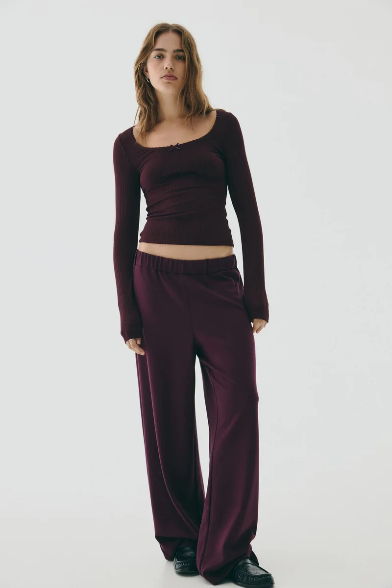 H&M Ribbed jersey top