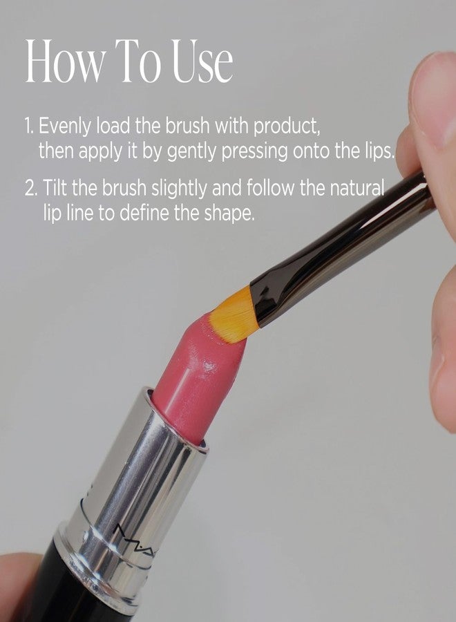 Piccasso 501 Lip Brush - Professional Lip Brush for Precise Lip Gloss & Lip Stain Application, Smooth Color Payoff & Defined Lip Lines, Synthetic Makeup Brush for Clean, Flawless Finish - Image 5