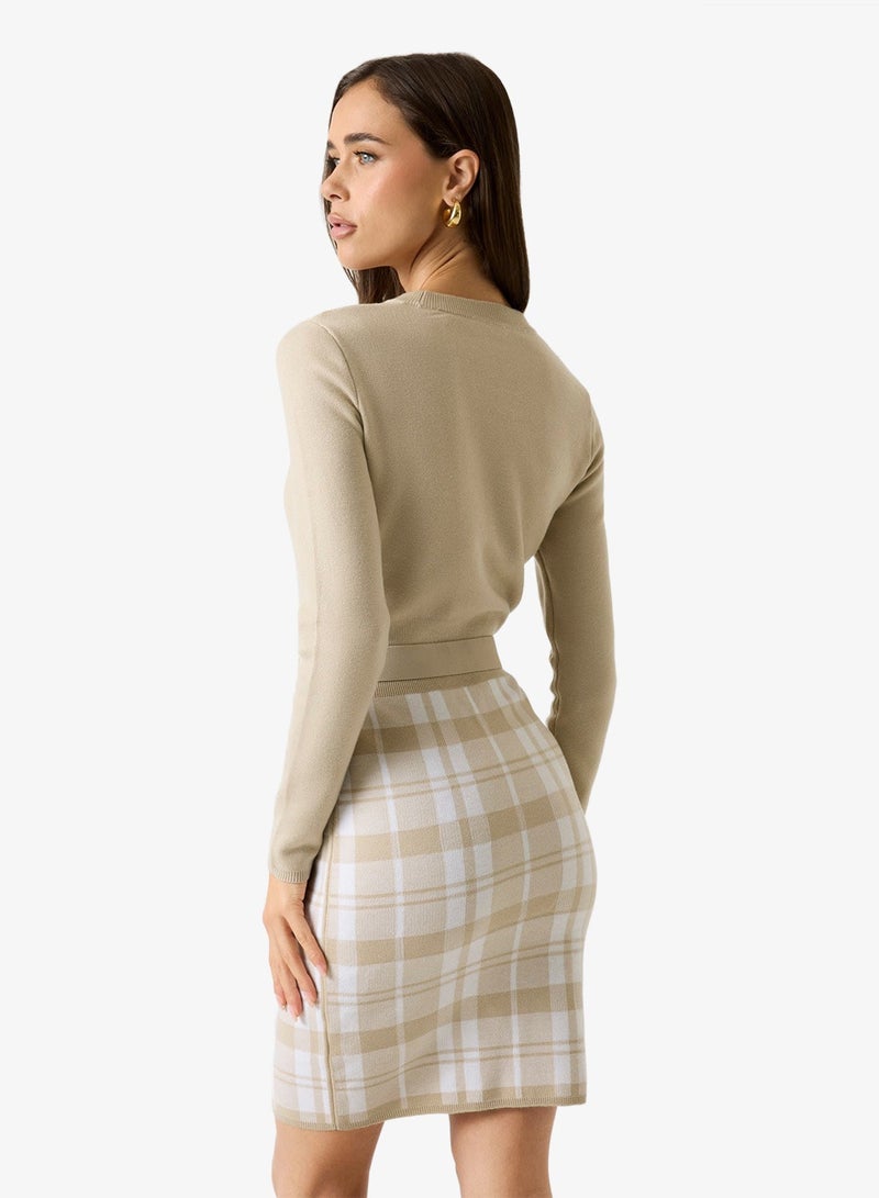 GUESS Long Sleeve  Coraline Sweater Mini Dress - Image 3