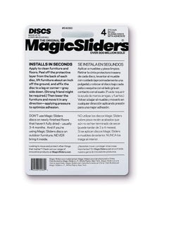 Magic Sliders Magic Sliders 4060 Series 4PK2-3/8 RND Slide Disc, 1, Gray  - Image 2