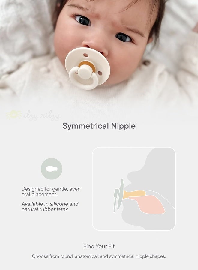 مايا قطعتان من اللهايات المحمولة المصنوعة من اللاتكس الطبيعي، للأطفال من عمر 0 ​​إلى 12 شهرًا - Image 3